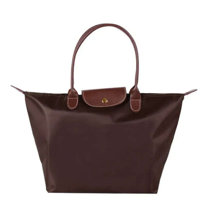 Classic Ladies Leather Tote Bag with Pockets