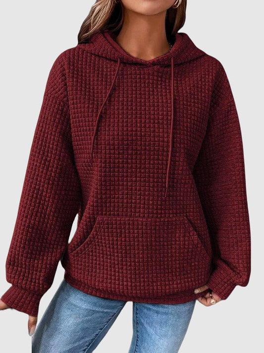 Warm Women's Fleece Hooded Sweater - VogeLuxe