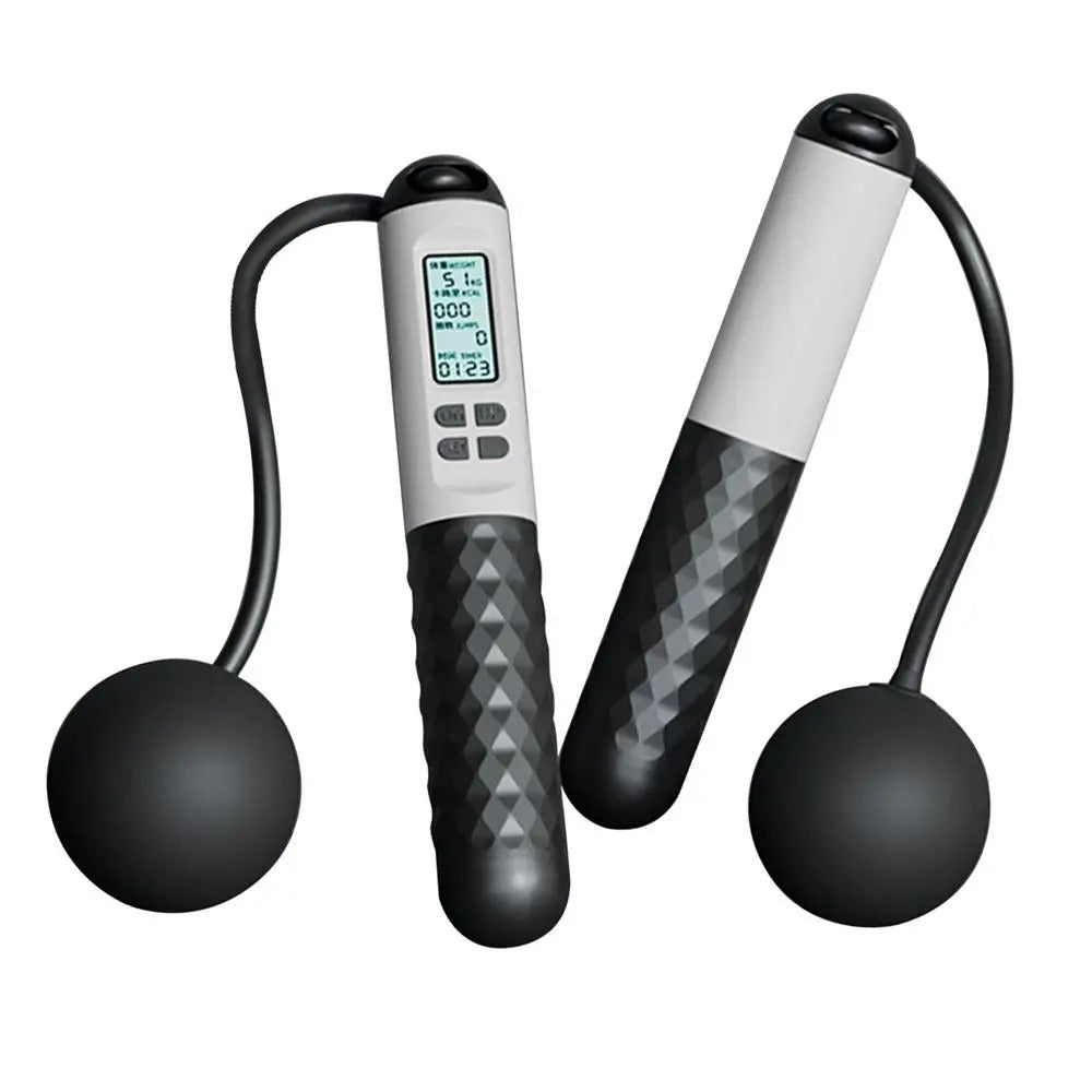 Portable Wireless Jump Rope with Digital Tracker for Fitness Workout