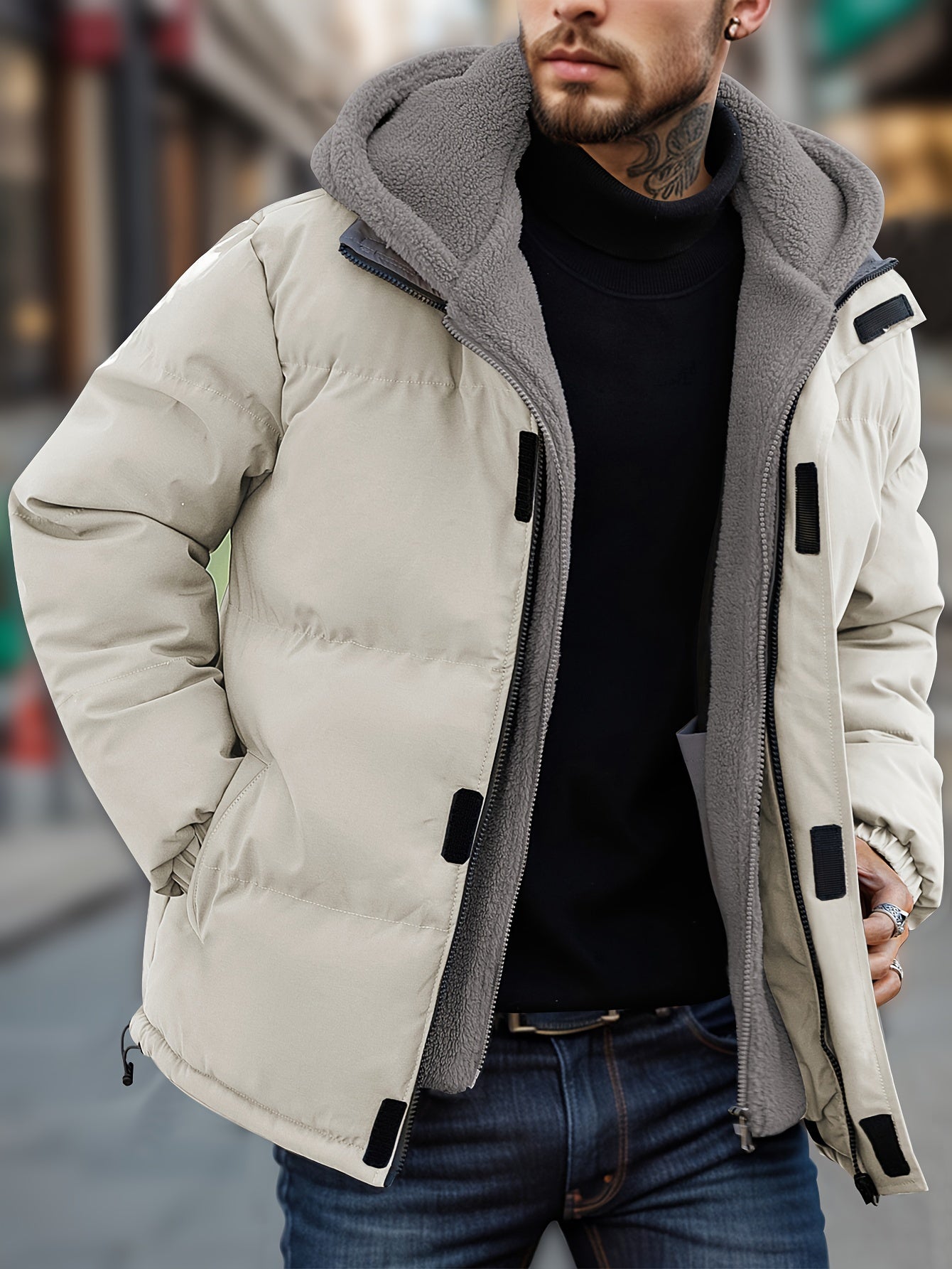 Comfortable Lightweight Puffer Winter Coat for Men