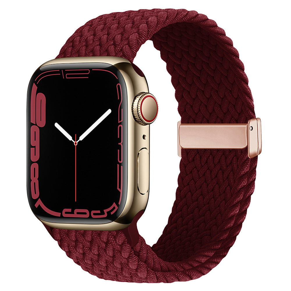 Stylish Braided Nylon Magnetic Closure Strap