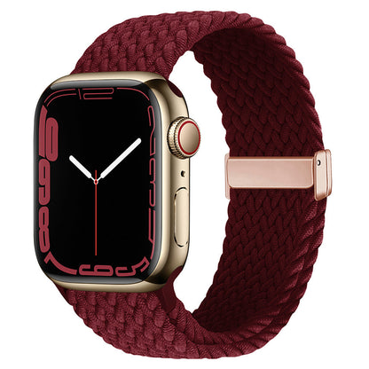 Stylish Braided Nylon Magnetic Closure Strap