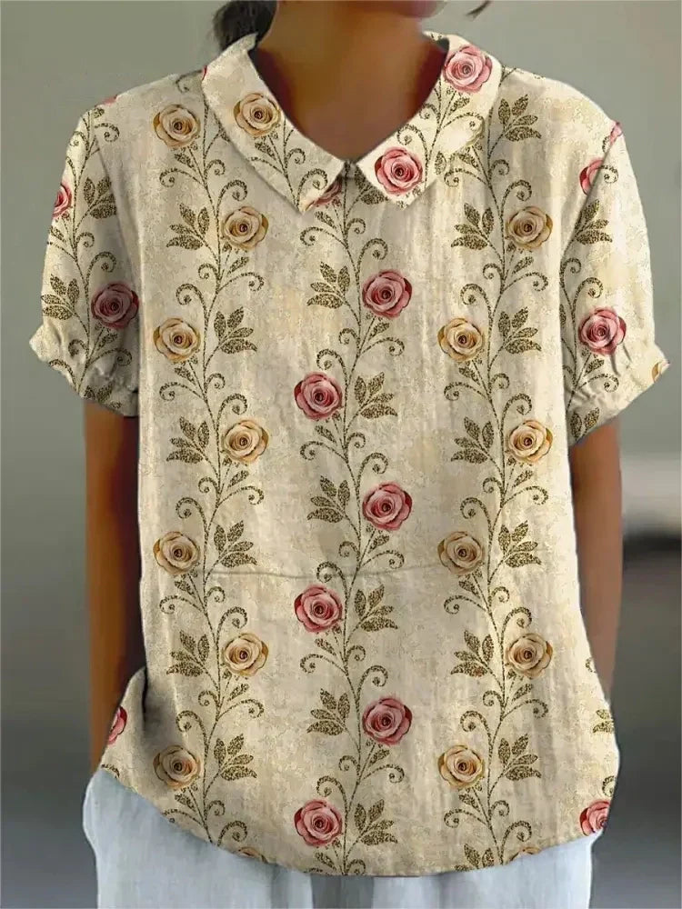 Floreal Donna Camicia Stilosa - VogeLuxe