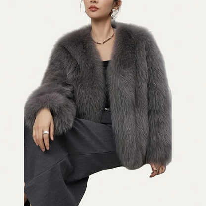 VogeLuxe | Women’s Cropped Fur Jacket