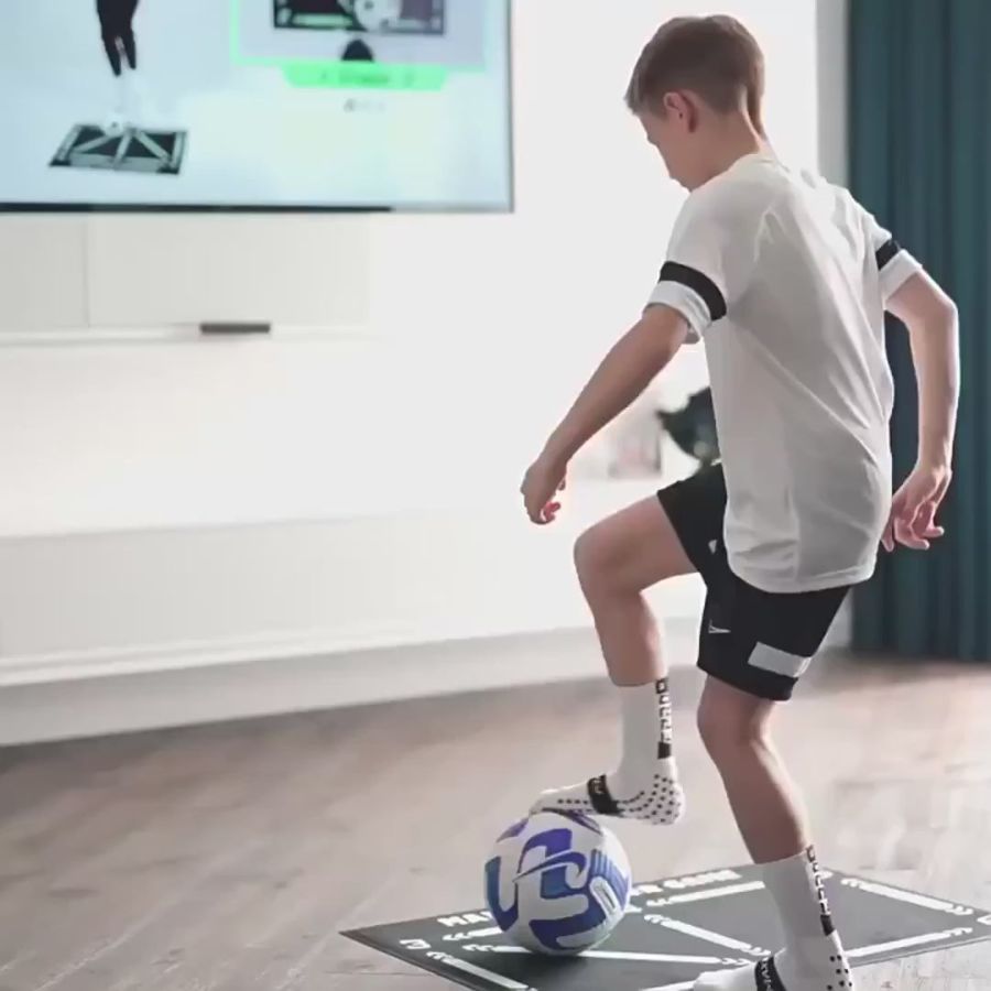 Elite Soccer Practice Mat and Coaching DVD Set - VogeLuxe