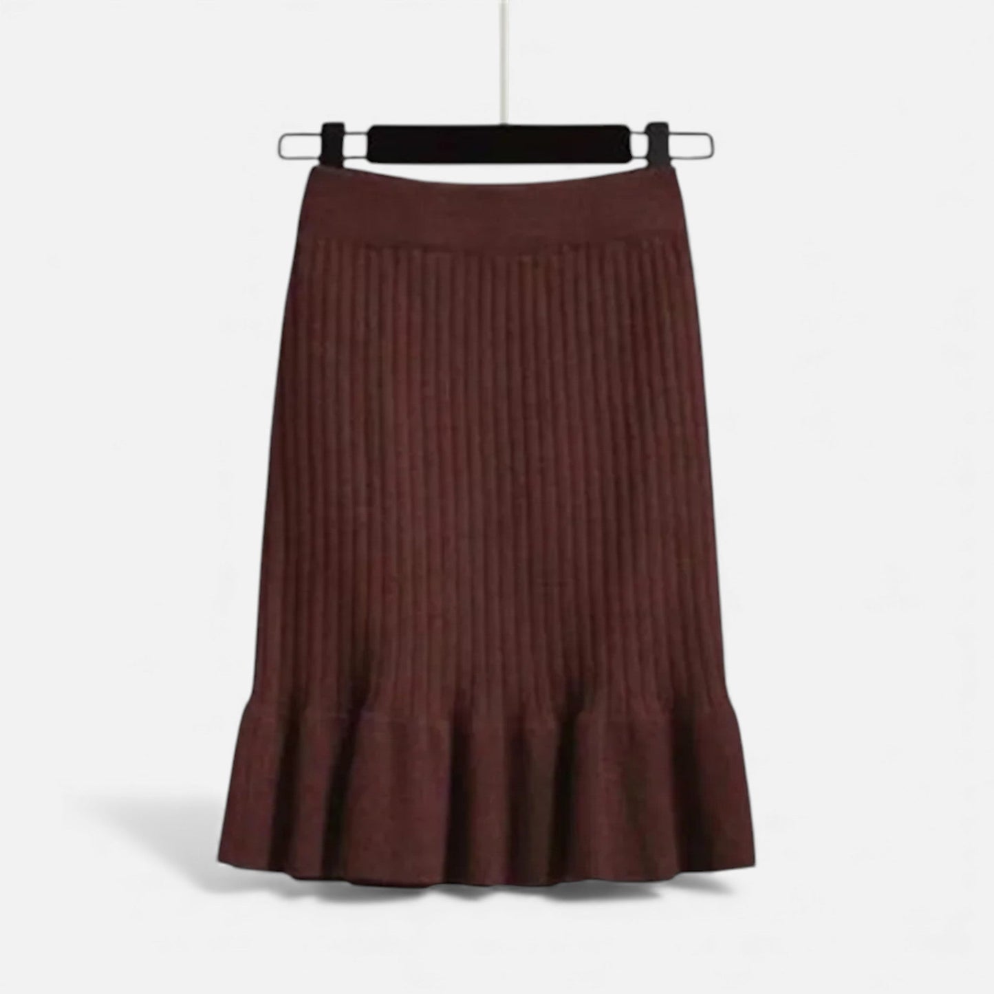 Comfortable High Waist Knit Mini Skirt