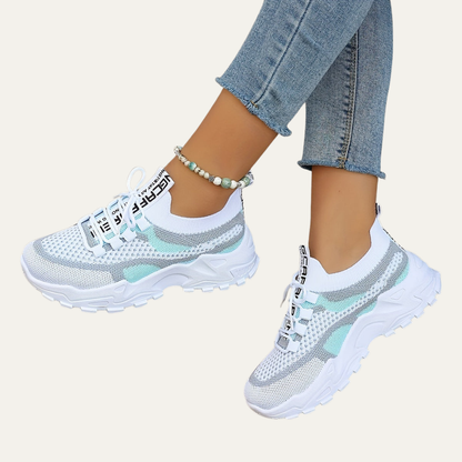 VogeLuxe | Women’s Lightweight Chunky Platform Mesh Sneakers