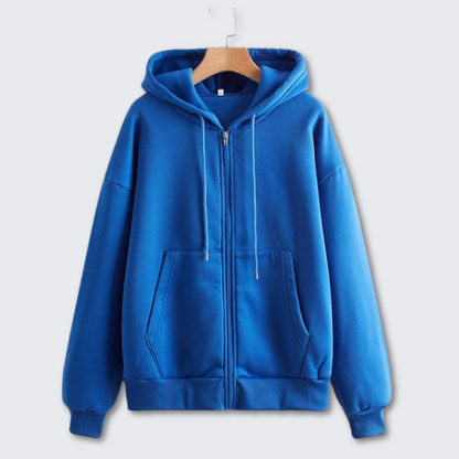 Women's Green Hooded Sweatshirt Soft Cozy Winter Wear