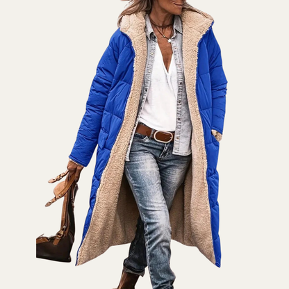 VogeLuxe | Women’s Reversible Hooded Longline Winter Coat