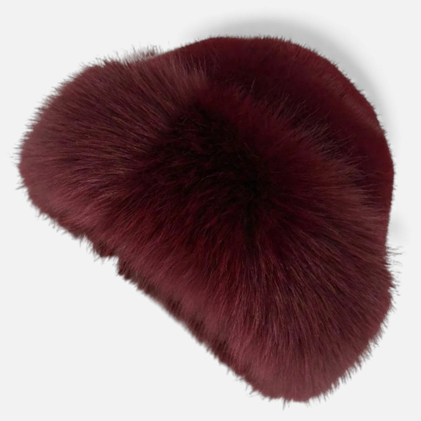 Soft Faux Fur Fisherman Beanie Hat for Women