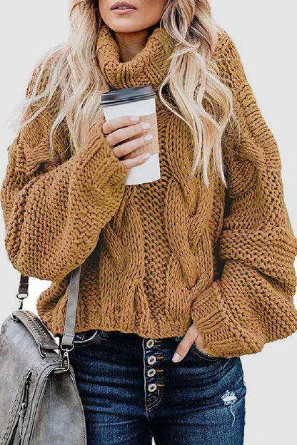 Women's Soft Knit Turtleneck Sweater in Classic Style - BritishElegance