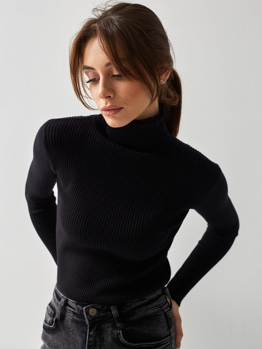 Women's Warm Crew Neck Knit Sweater