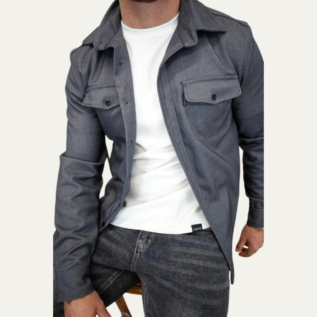 VogeLuxe | Men’s Military-Inspired Shacket