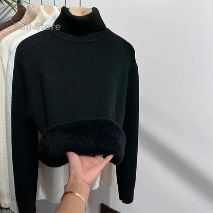 Warm Cozy Women's Winter Fleece Sweater