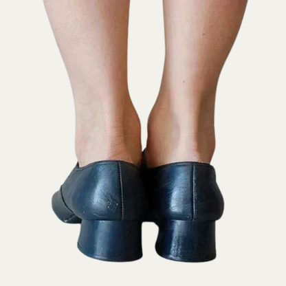 VogeLuxe | Women’s Mary Jane Heels with Rounded Toe and Low Block Heel