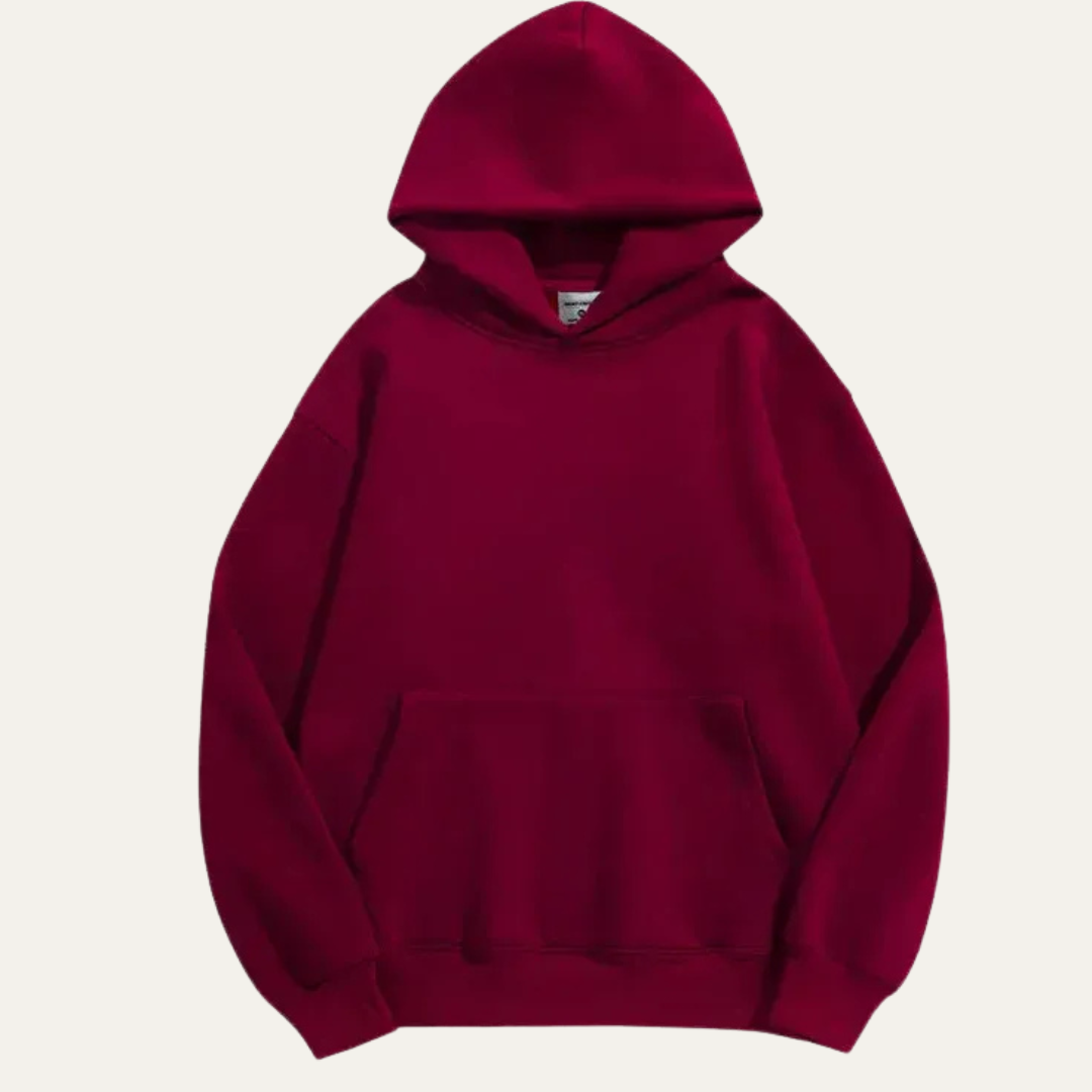 VogeLuxe | Men’s Minimalist Oversized Hoodie with Kangaroo Pocket