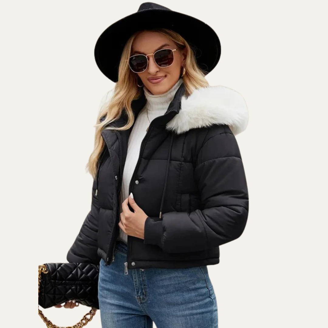 VogeLuxe | Women’s Warm Cropped Puffer Jacket