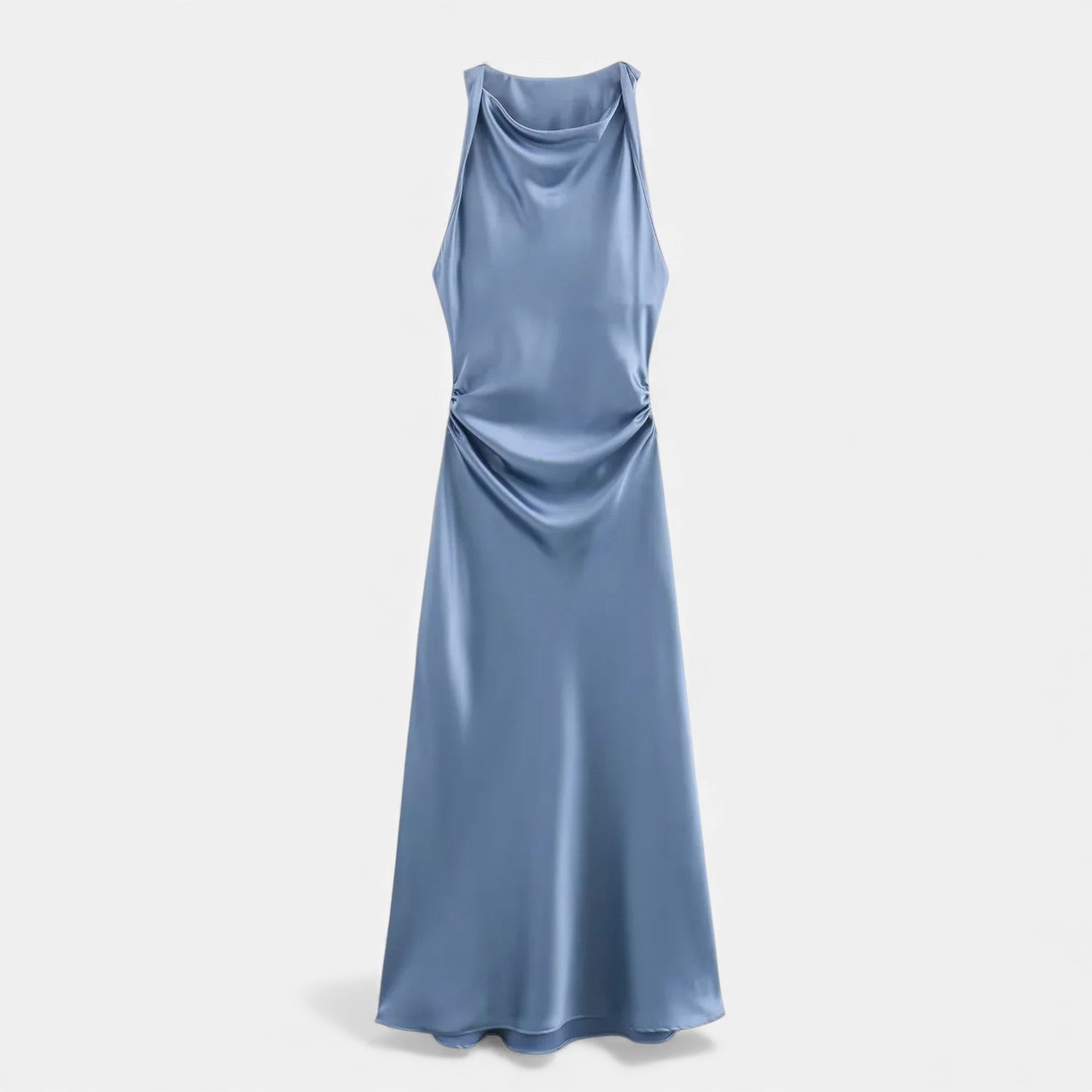 Luxurious Satin Slip Mid Length Dress