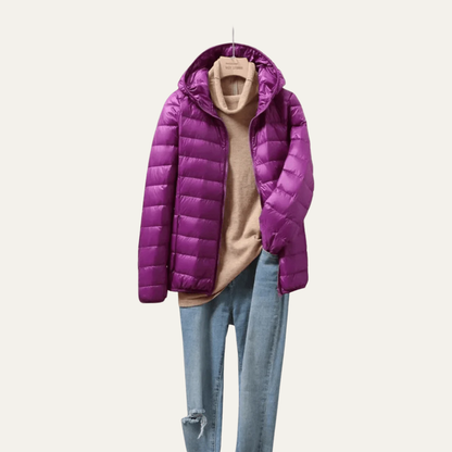 VogeLuxe | Women’s Shiny Ultralight Puffer Jacket