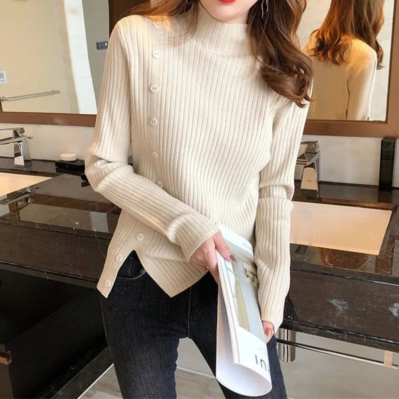 Warm Winter Women's Cable Knit Turtleneck Sweater