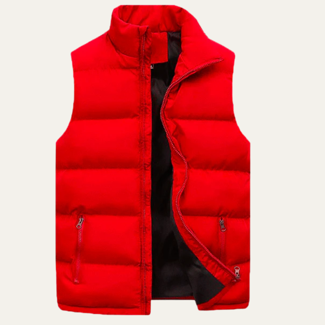 VogeLuxe | Men’s Quilted Full-Zip Puffer Vest