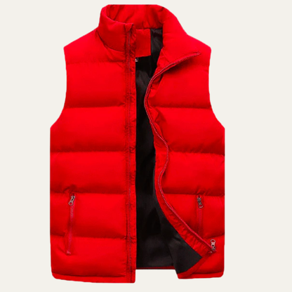 VogeLuxe | Men’s Quilted Full-Zip Puffer Vest
