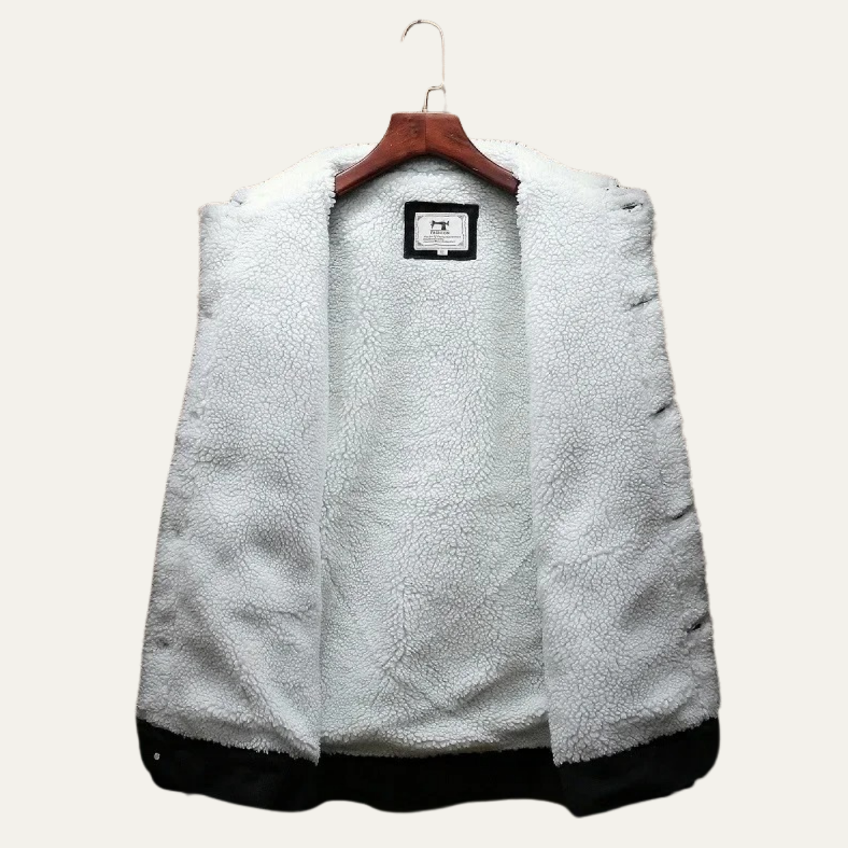 VogeLuxe | Men’s Winter Shearling Lined Denim Trucker Jacket