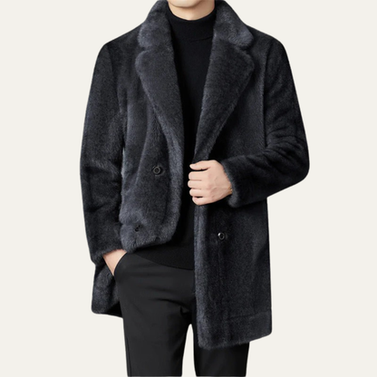 VogeLuxe | Men’s Luxurious Faux Fur Coat