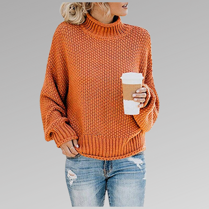 Relaxed Fit Women's Crew Neck Jumper Sweater - VogeLuxe