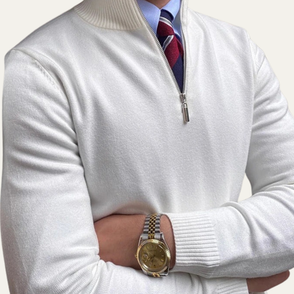 VogeLuxe | Men’s Classic Half-Zip Pullover Sweater