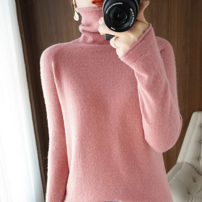 Warm Crew Neck Women's Sweater for Winter