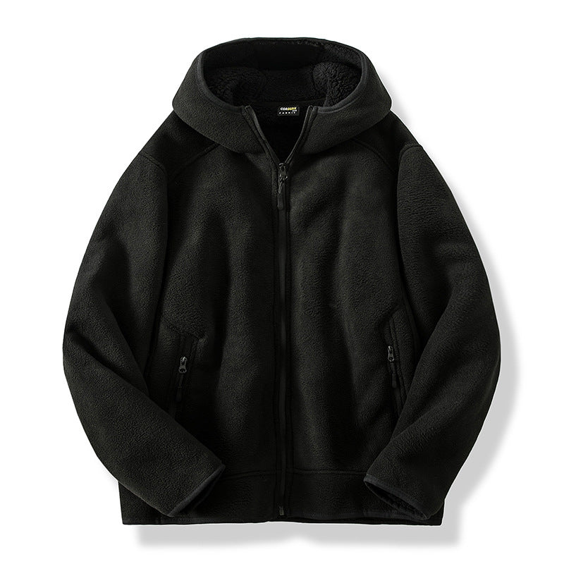 Warm Men's Winter Fleece Jacket Thick Coat