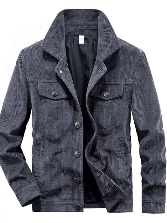Big and Tall Corduroy Coat - VogeLuxe