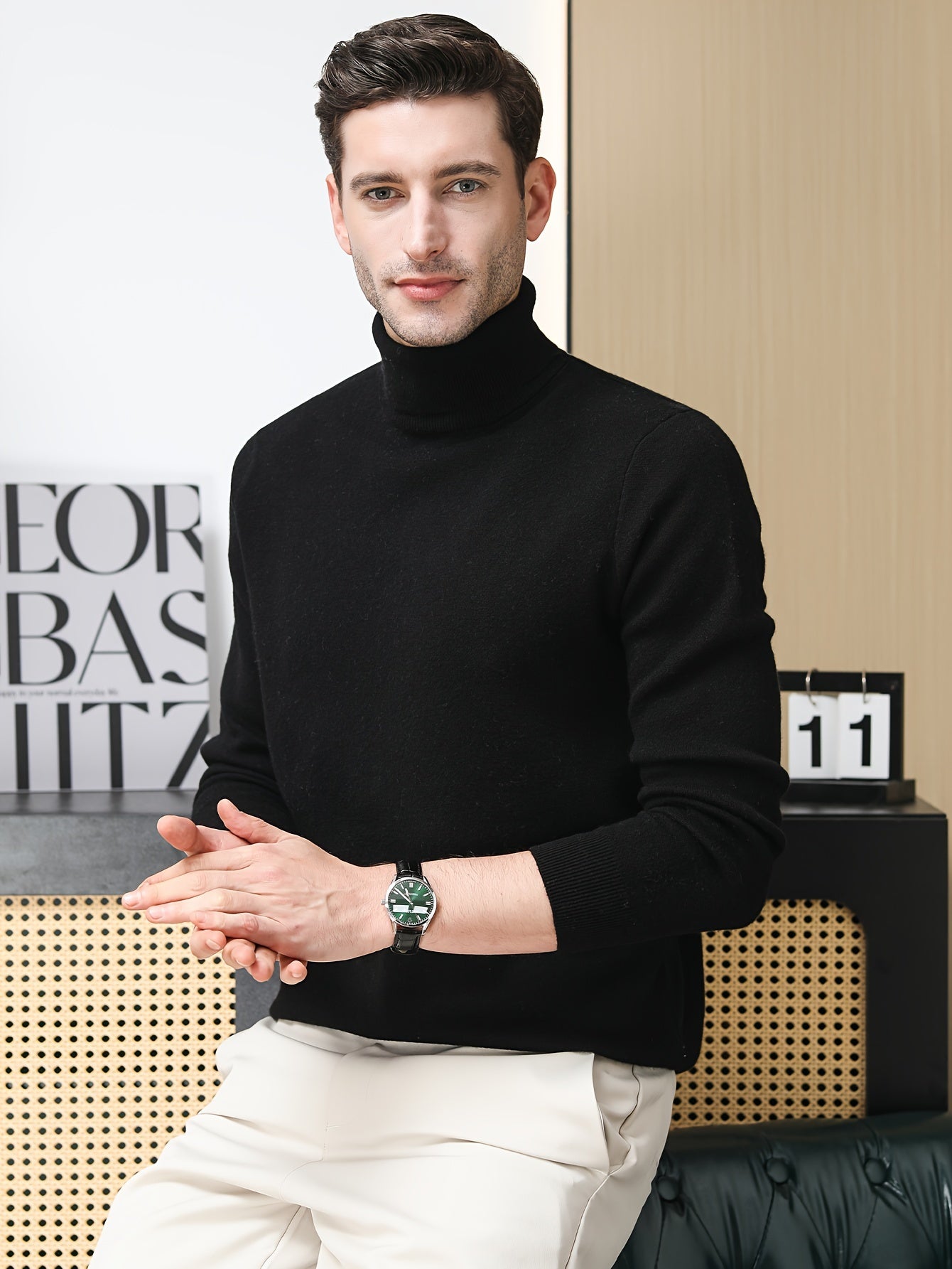 Classic Warm Crew Neck Winter Sweater