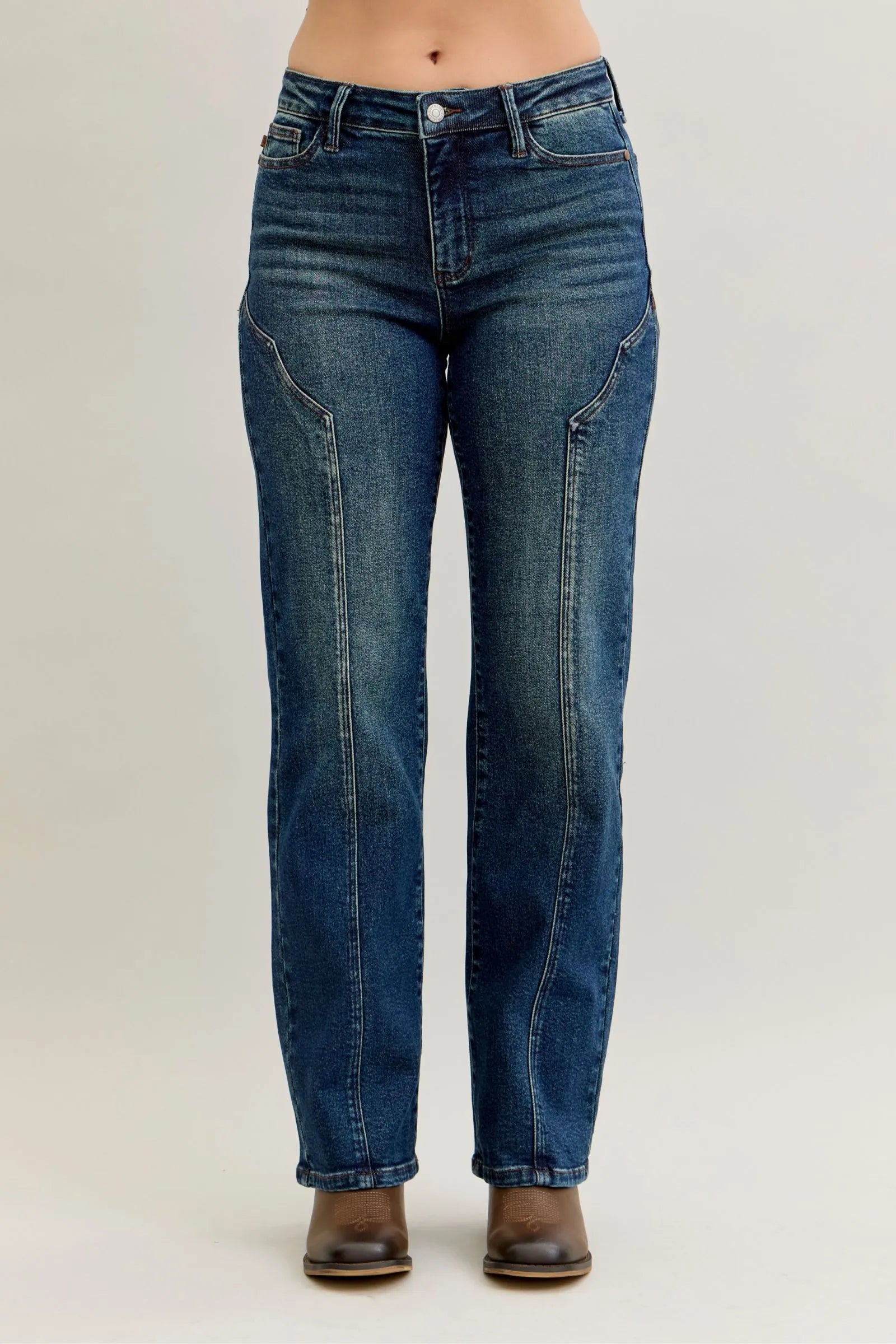 Classic Women's Straight Leg Jeans | Comfortable Fit - VogeLuxe