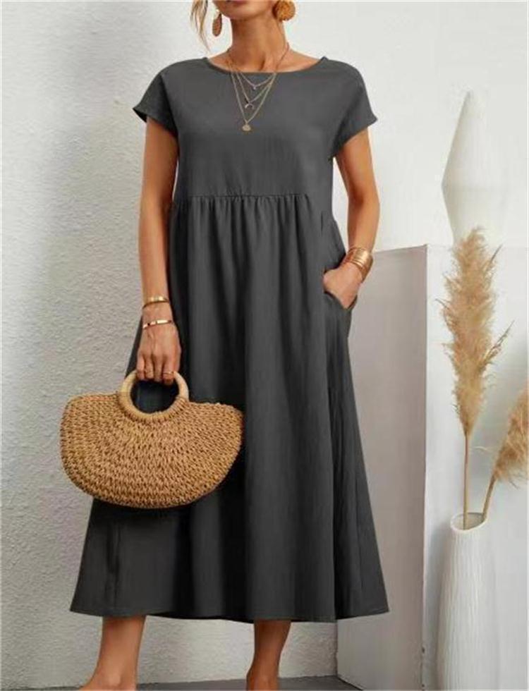 Casual Comfortable Knee Length Midi Dress
