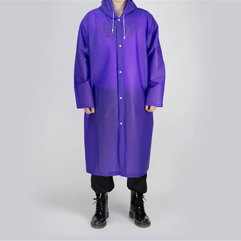 Waterproof Lightweight Unisex Rain Jacket For Outdoor Use