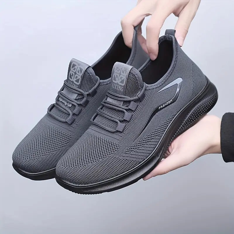 Comfortable Men's Breathable Lace Sneakers - VogeLuxe