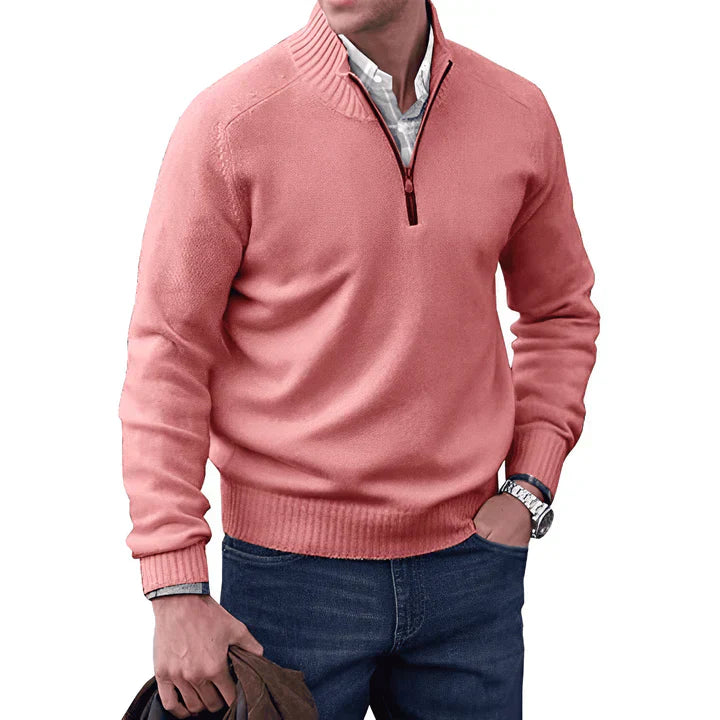 Men's Lightweight Quarter Zip Sweater