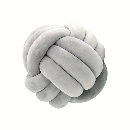 Round Knotted Ball Pillow
