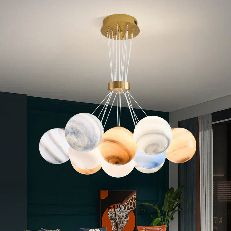 Elegant Glass Ball Ceiling Light - VogeLuxe