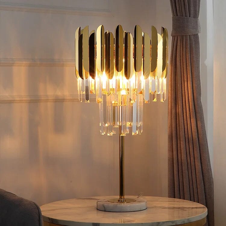 Luxurious Glass Floor and Desk Lamp