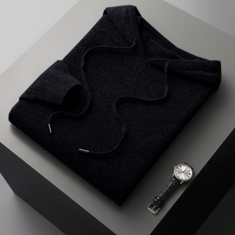 Simple Men's Pullover Hoodie with Adjustable Drawstring
