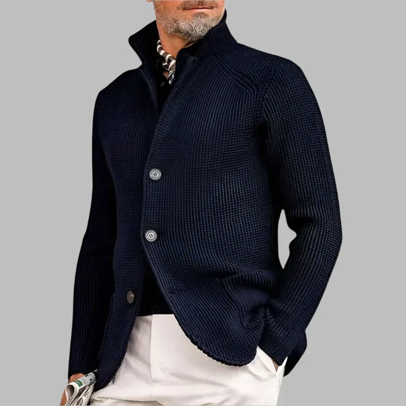 Soft Knit Wool Cardigan Sweater - VogeLuxe
