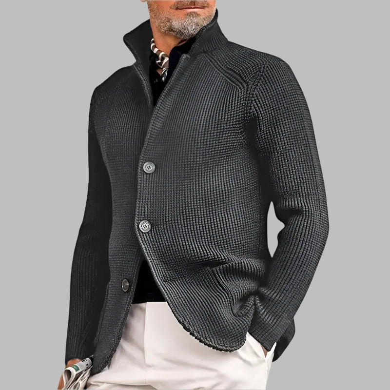 Soft Knit Wool Cardigan Sweater