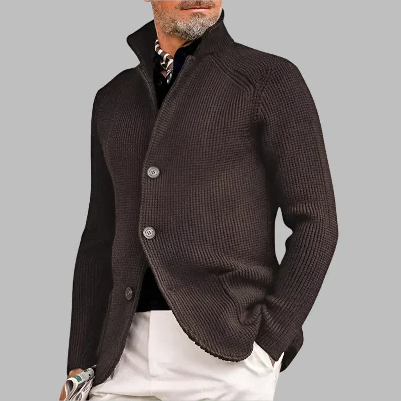 Soft Knit Wool Cardigan Sweater