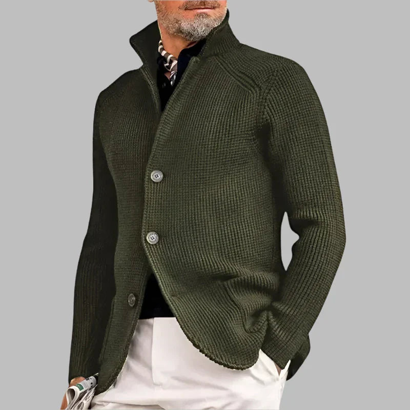Soft Knit Wool Cardigan Sweater