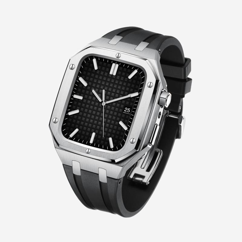 Soft Silicone Strap and Durable Steel Case for Apple Watch - VogeLuxe