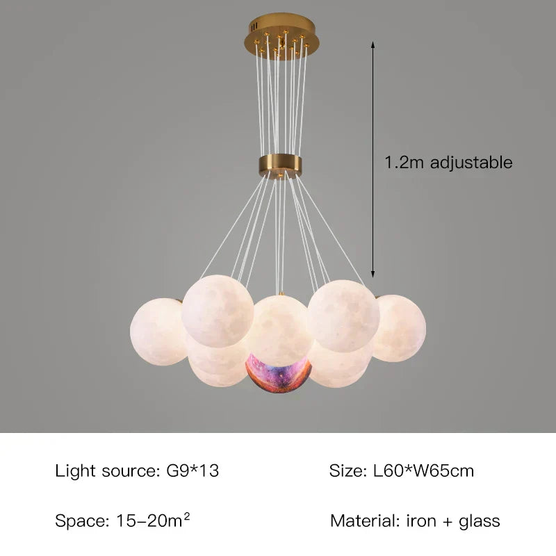 Elegant Glass Ball Ceiling Light