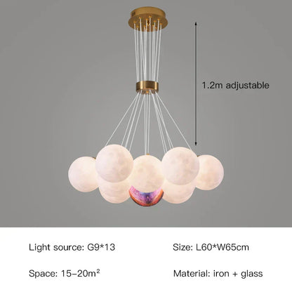 Elegant Glass Ball Ceiling Light